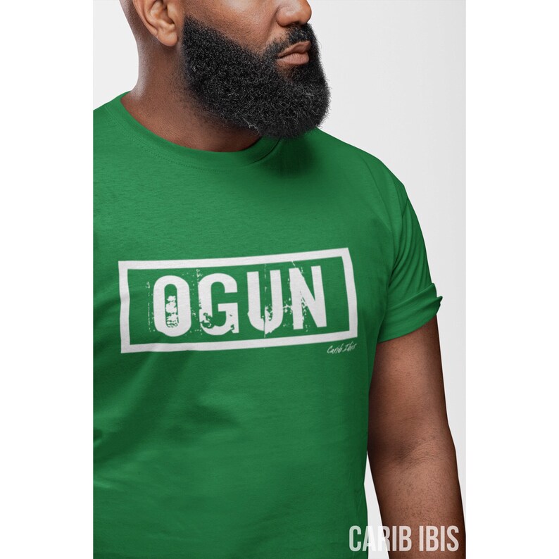 Ogun TShirt Orisha tee African Clothing Santeria Etsy