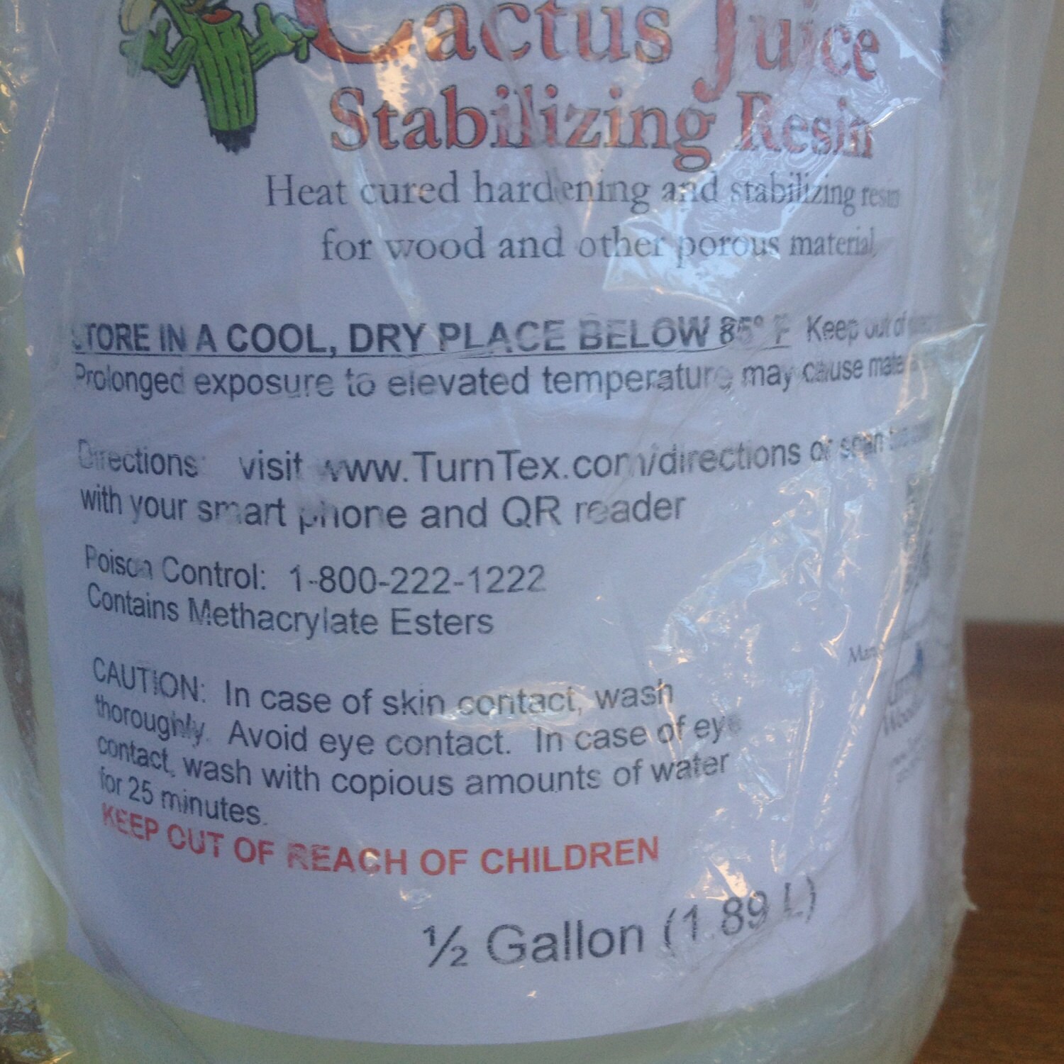 Cactus Juice Wood Stabilizing Resin Half Gallon Etsy