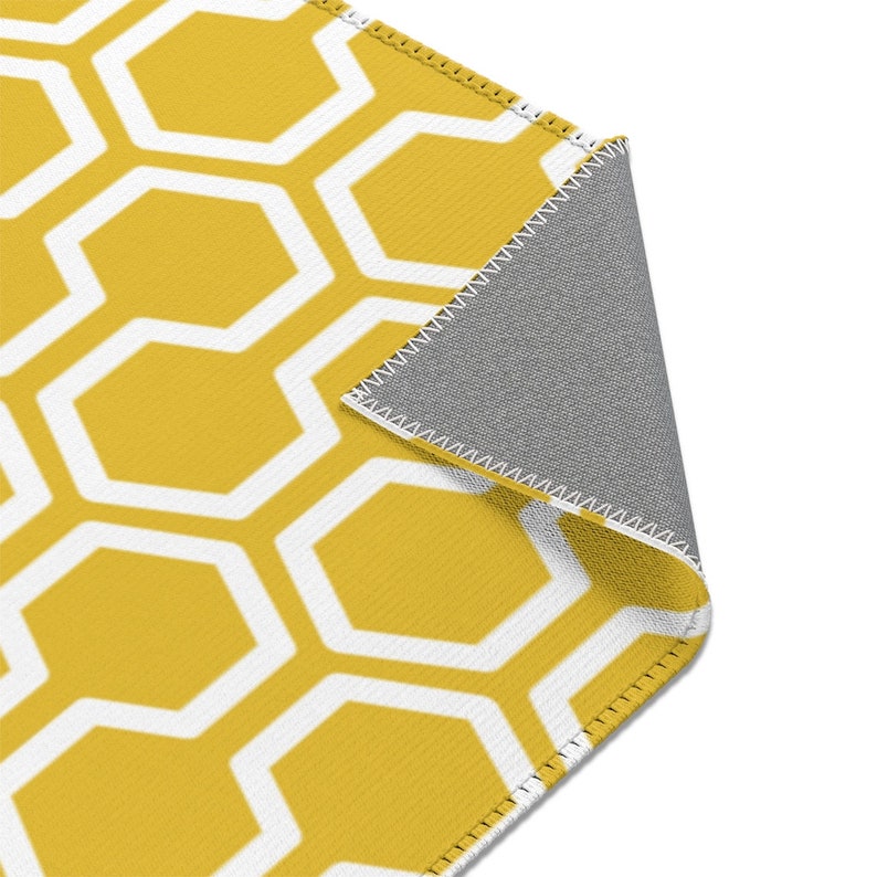 Pattern Area Rug Mustard Yellow Rug Geometric Area Etsy