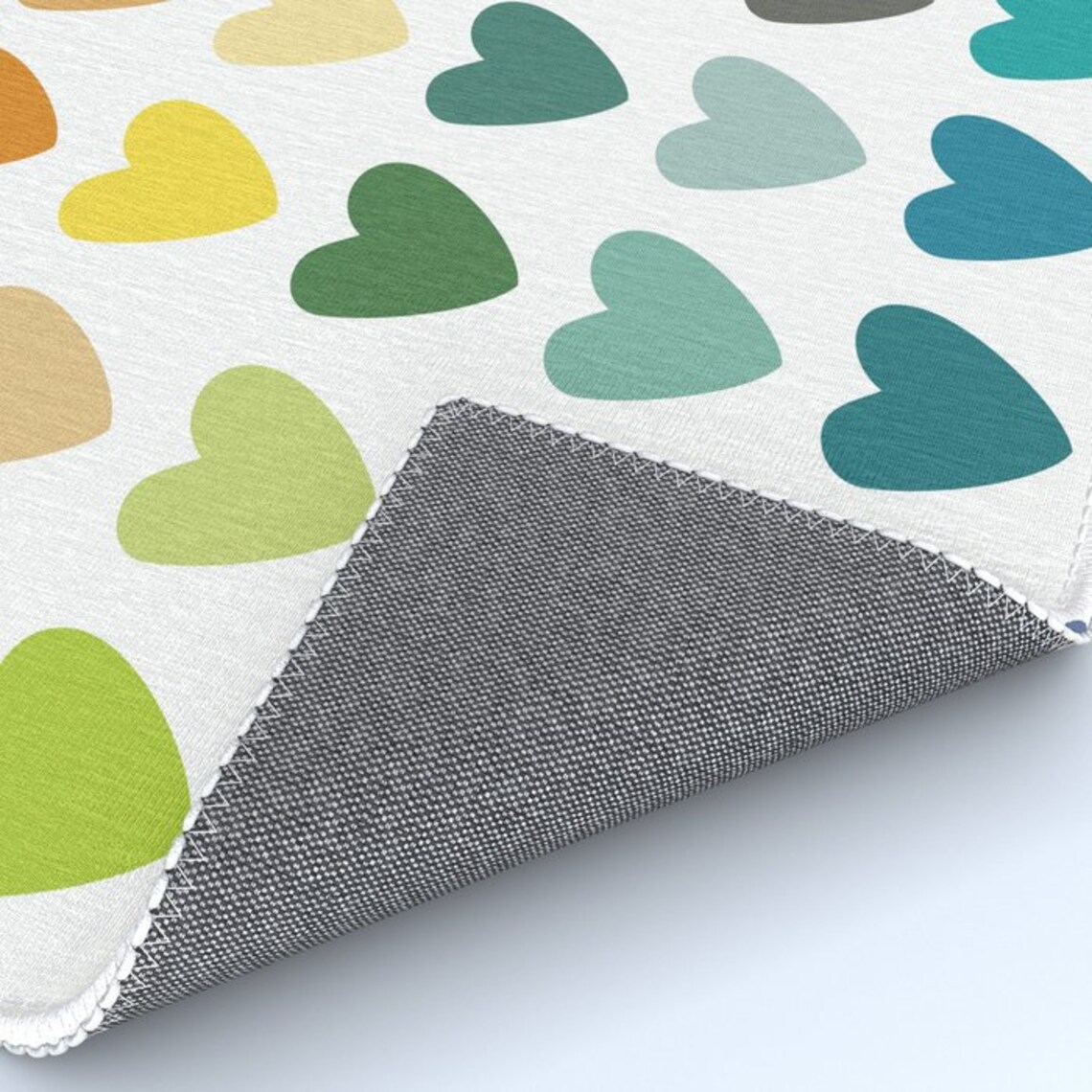 Hearts area rug color hearts rug rainbow hearts rug nursery Etsy