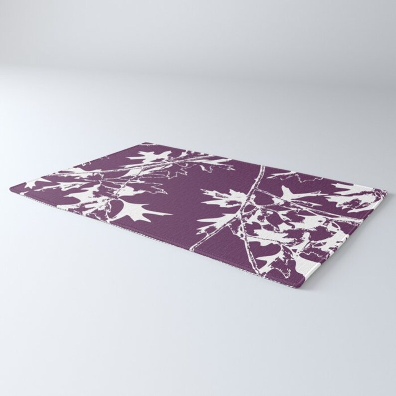 Maple Tree Branches Area Rug Modern Nature Area Rug Fall Etsy