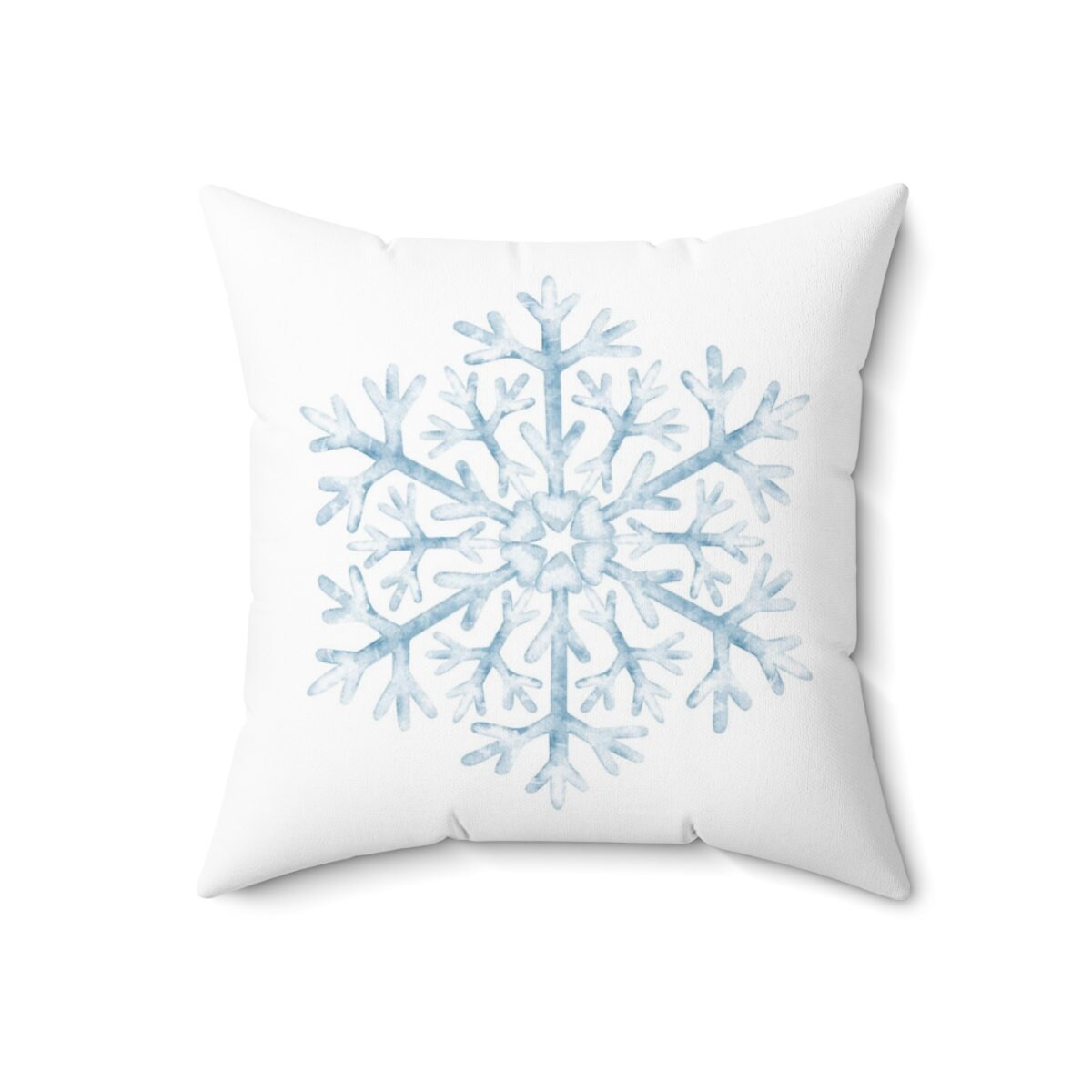 Blue clearance snowflake pillow