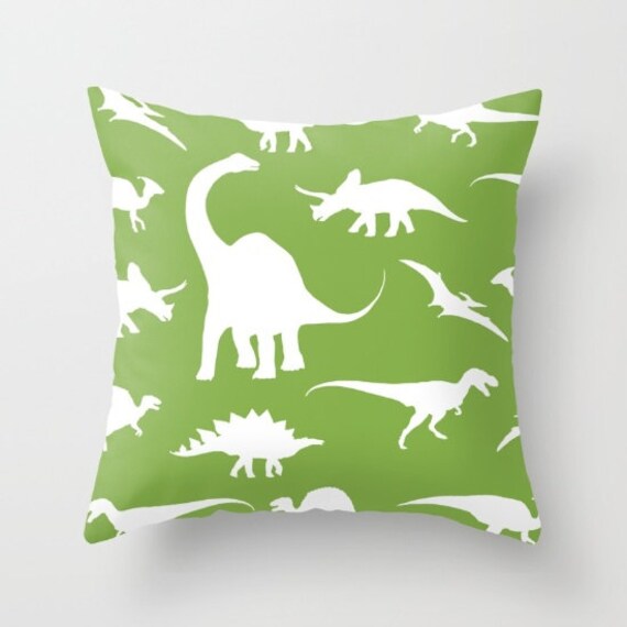 Dinosaurs Pillow Cover Dinosaurs Decor Dinosaur Throw Pillow (With images