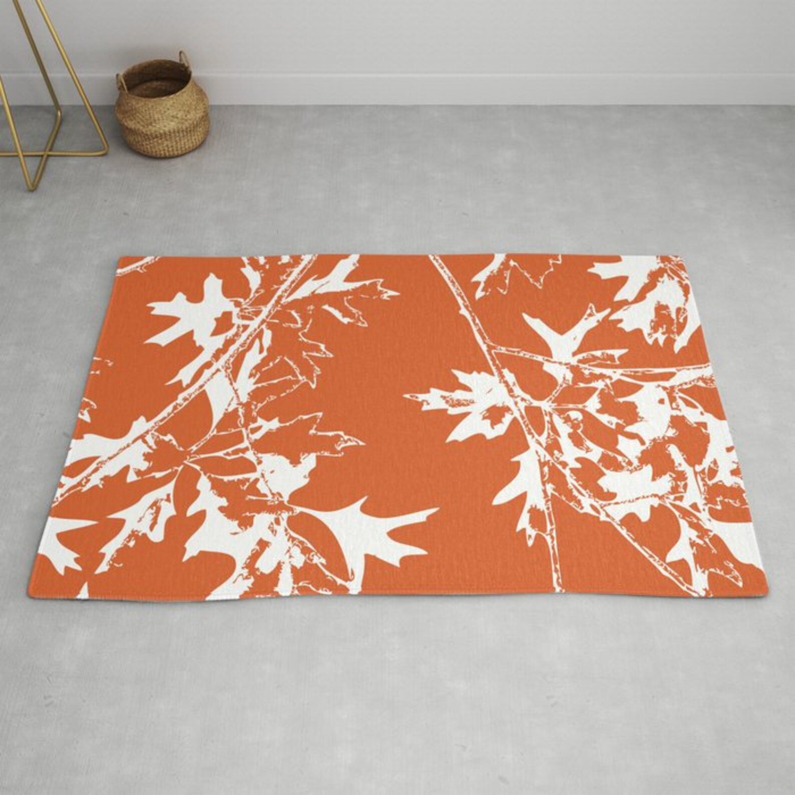 Maple Tree Branches Area Rug Modern Nature Area Rug Fall Etsy