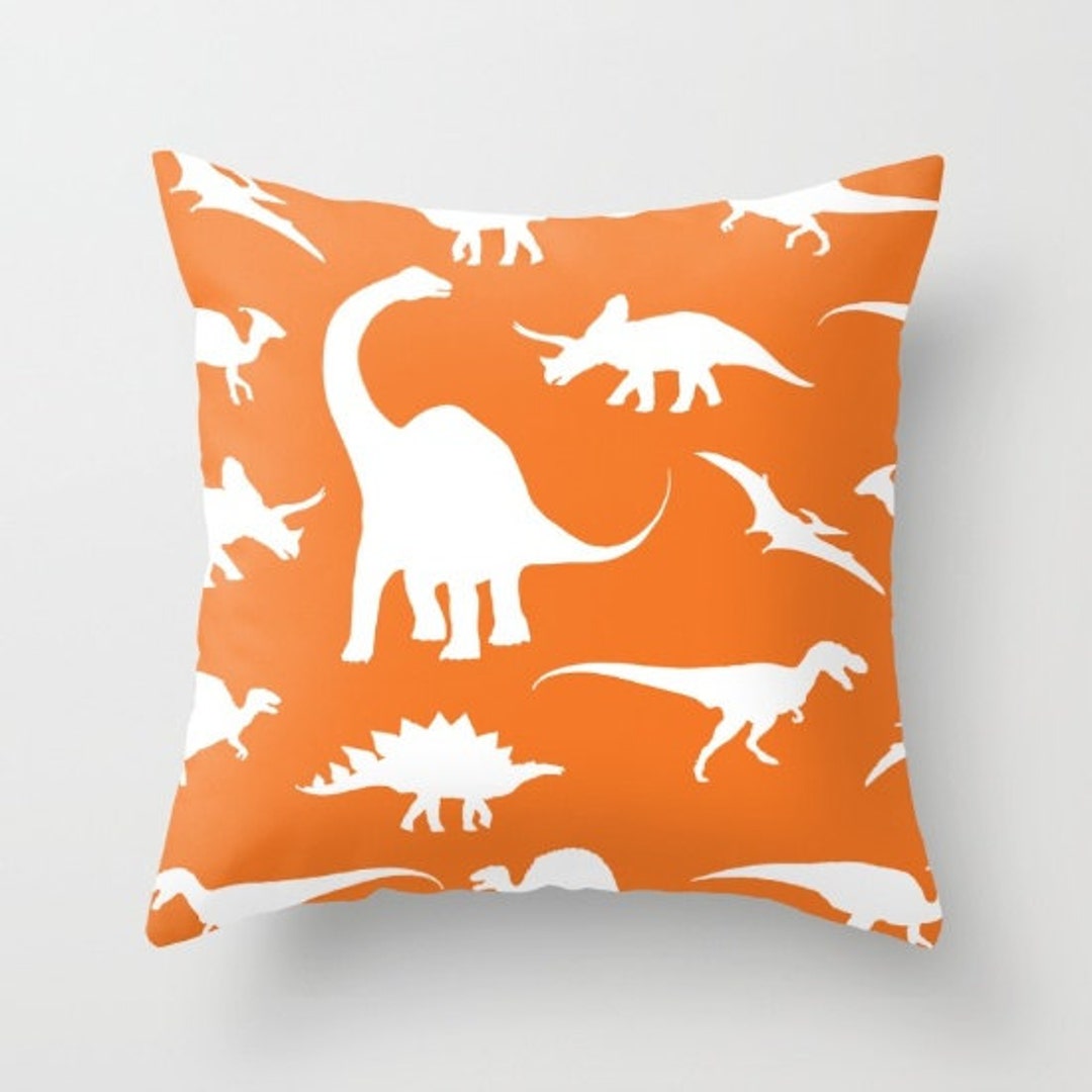 dinosaur accent pillow