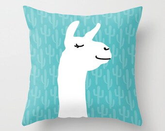 Federa Cuscino Decorativa KongMoTree Con Llama – 45x45 Cm, Tessuto Lino, Scritta 'Keep Being Llama-zing'