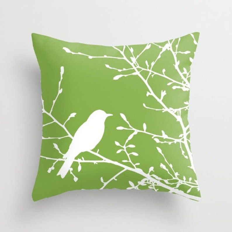 Green Decorative Pillows Throw Pillow Set of 4 Coastal Etsy