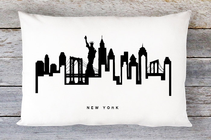 New Orleans Skyline Pillow