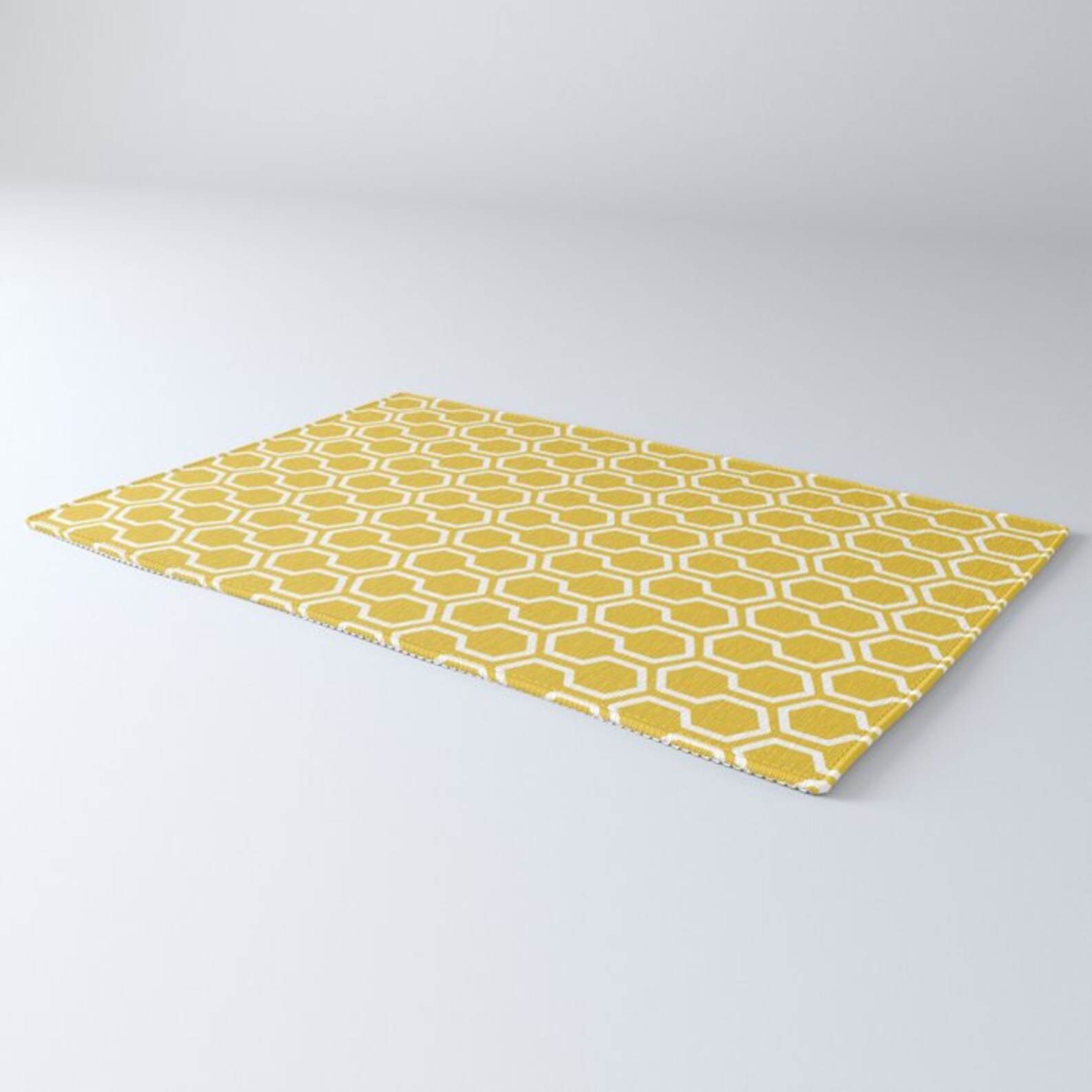 Pattern Area Rug Mustard Yellow Rug Geometric Area Etsy