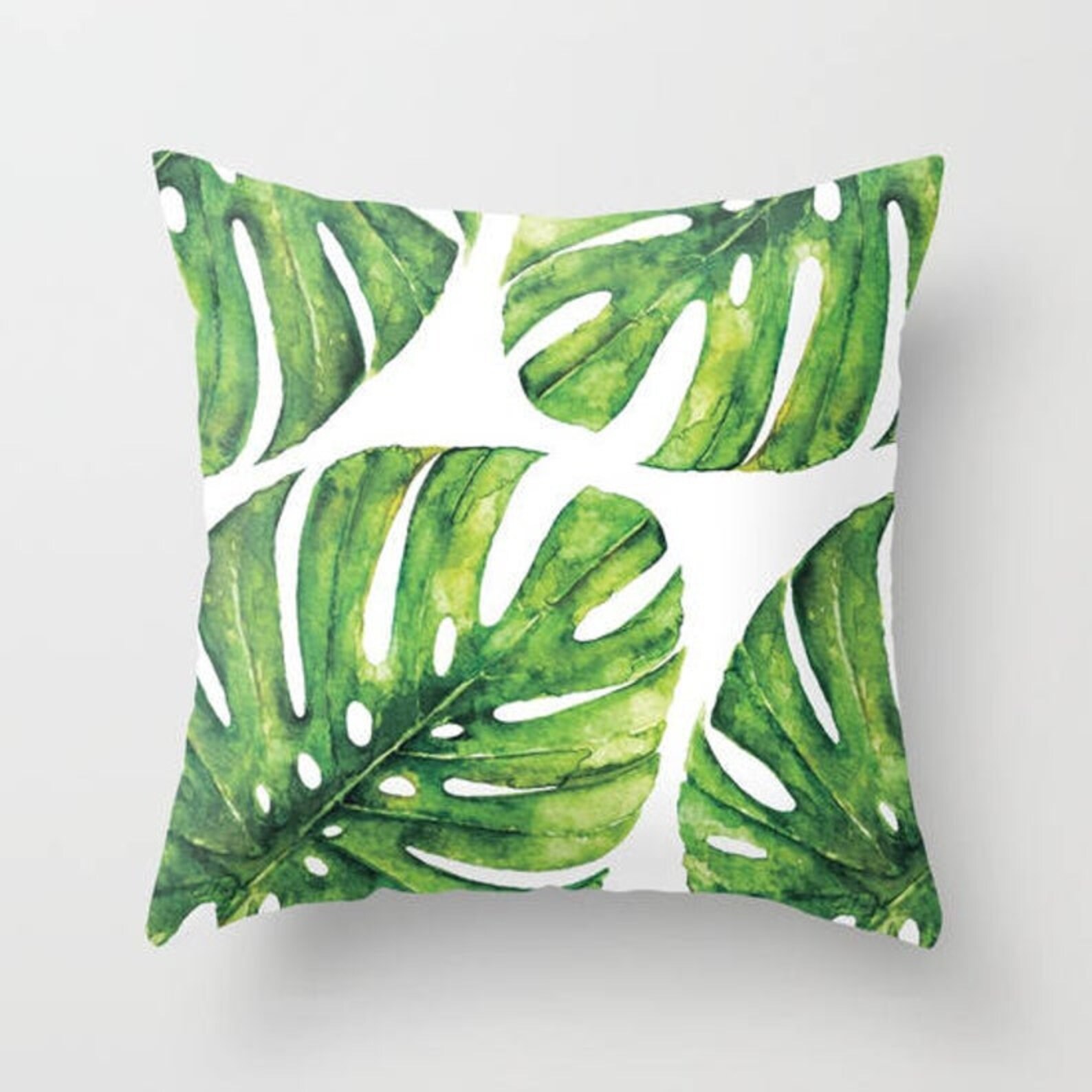 Green Decorative Pillows Throw Pillow Set of 4 Coastal Etsy