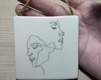 Illustration on ceramic