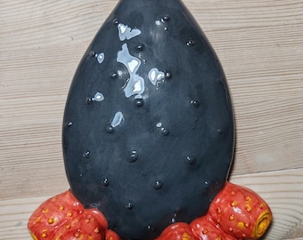 Pop Black Red Prickly Pear Paddle