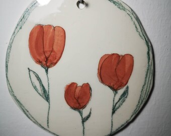 Tulipano L ceramic plate