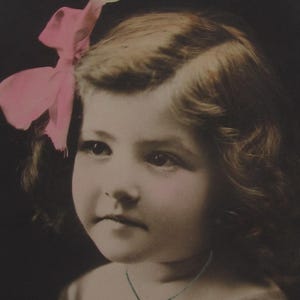 Vintage postcard girl,  adorable little girl, vintage postcard, antique postcard