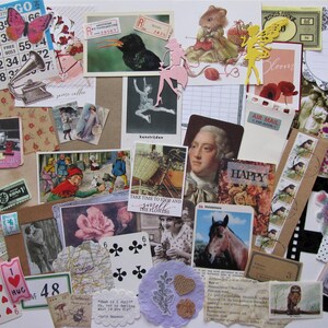 30, 50 or 75 pieces mini Ephemera pack, Srapbooking, Collage, Junk Journal grab bag, Paper Ephemera, Tags, Smash Book, Snail mail,Scrap Pack