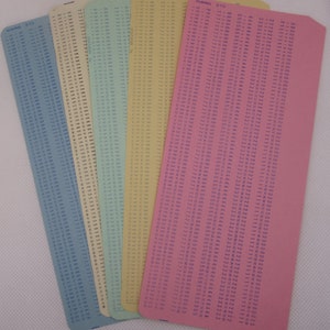 Schede perforate, Set di 5, 10 o 20 schede perforate, Forniture per diario spazzatura, Collage...