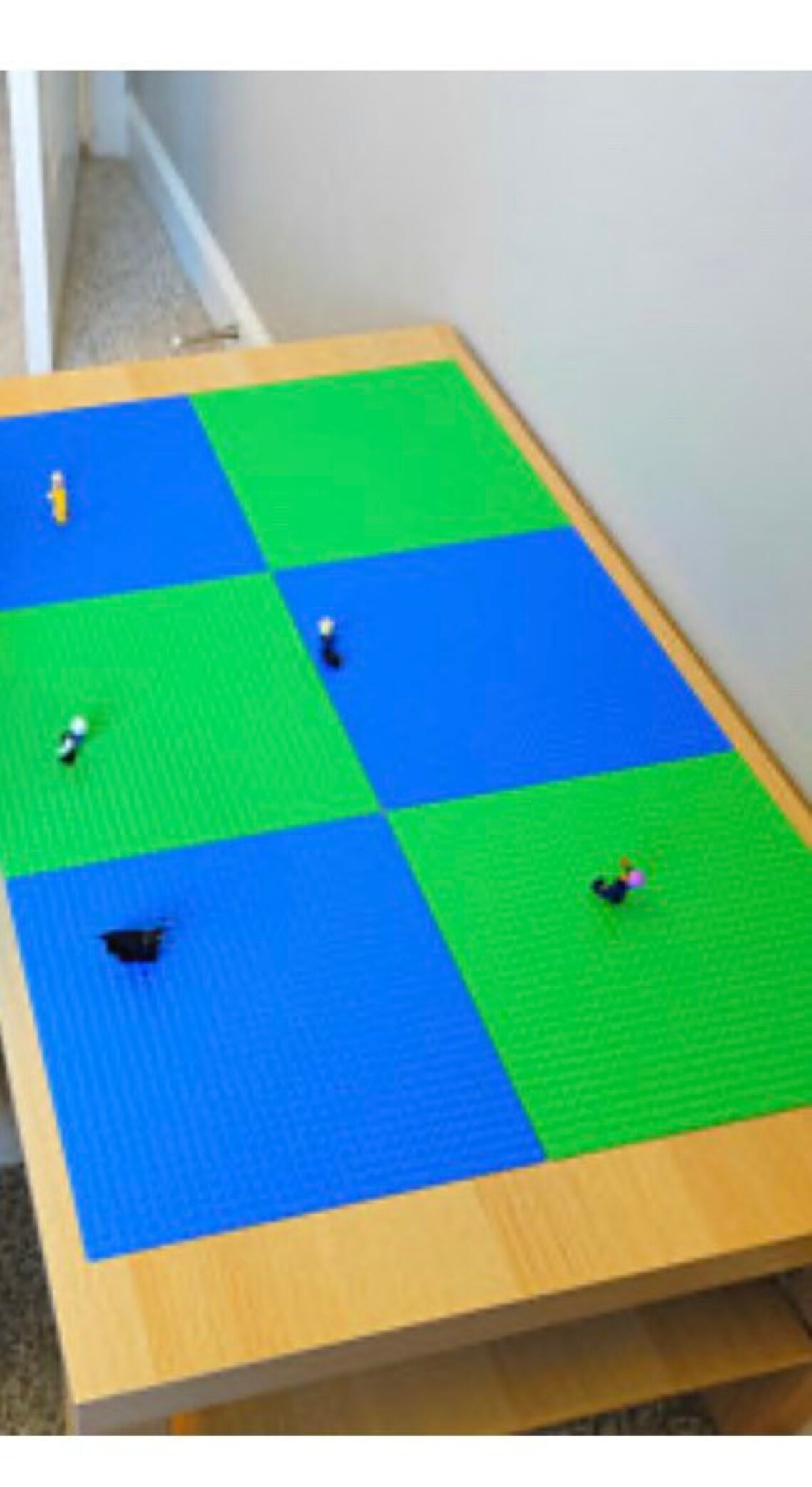 Building Block Table 35 by 21 With Storage Etsy