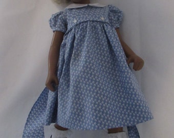 Children's clothes made for a Sasha doll, a charming day dress for Sasha, Batiste collar, full gathered sleeves, in light lavender fabric.