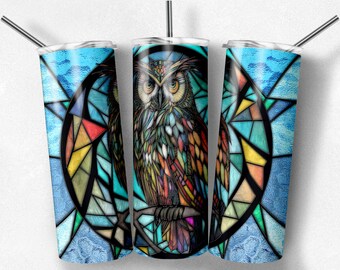 Colorful Owl Tumbler