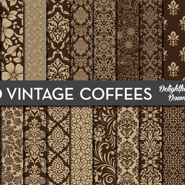 Damask Digital Paper Etsy