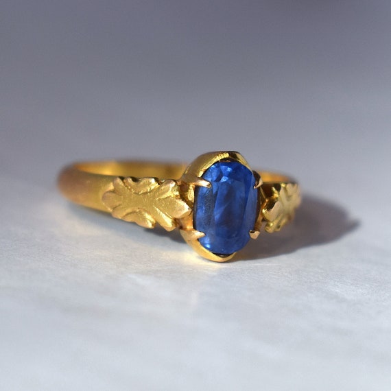 Natural Ceylon Sapphire Ring 19K Solid White Gold .68ct Sri Lankan Sap –  gemcitygems.com