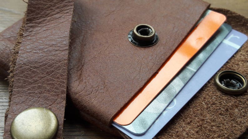 Leather Card holder & Key fob, Key ring, USB fob, Credit card Coin Purse, Coin Wallet Leather,ear bud case, USB wallet,Business card holder image 3