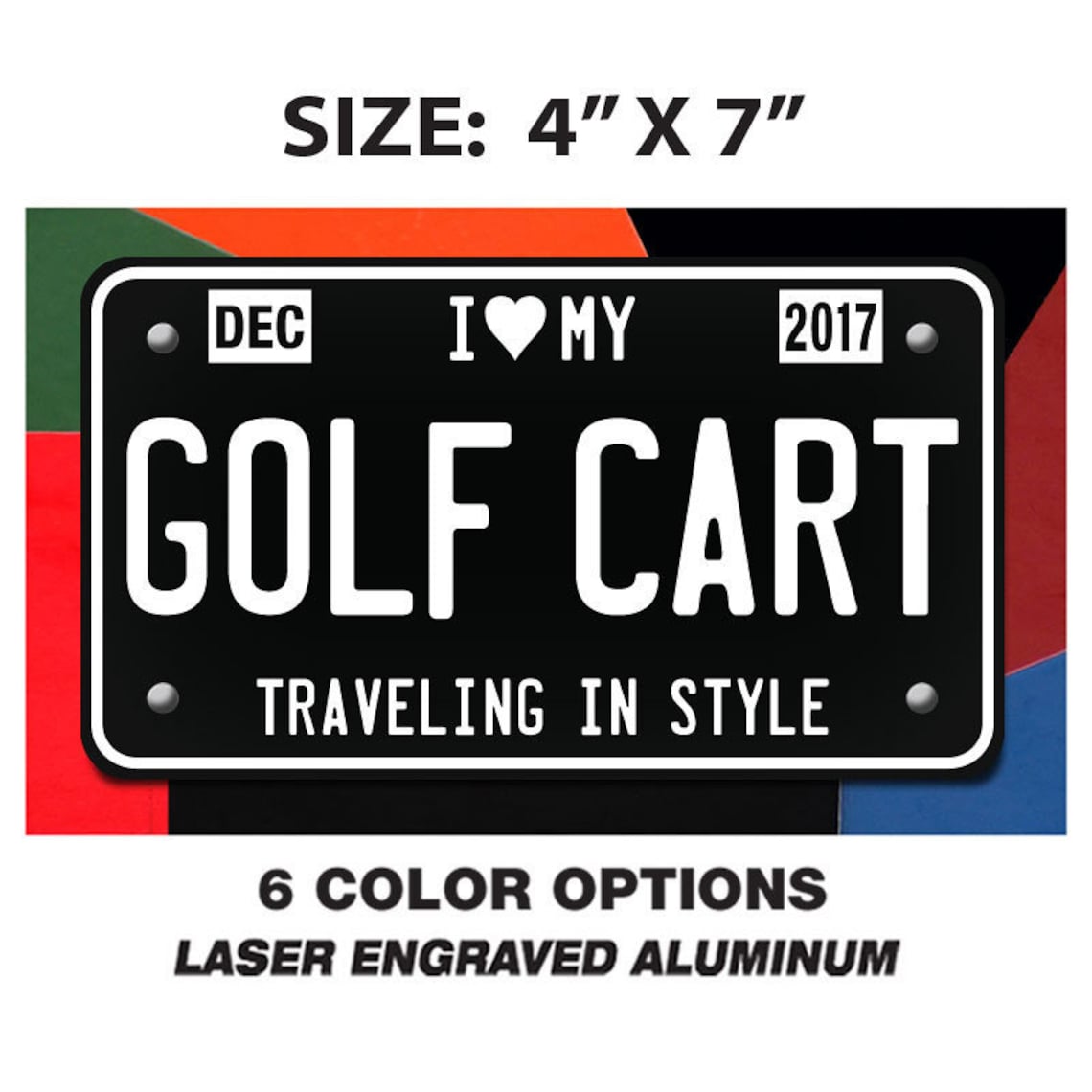 Custom Personalized Novelty License Plates for Your Golf Cart Etsy