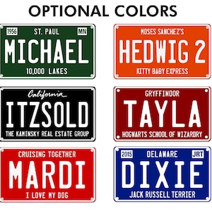 Custom Mini License Plate, personalized for your special spacecraft: bike, trike, wagon, walker, wheel chair, or mutant vehicle. image 7