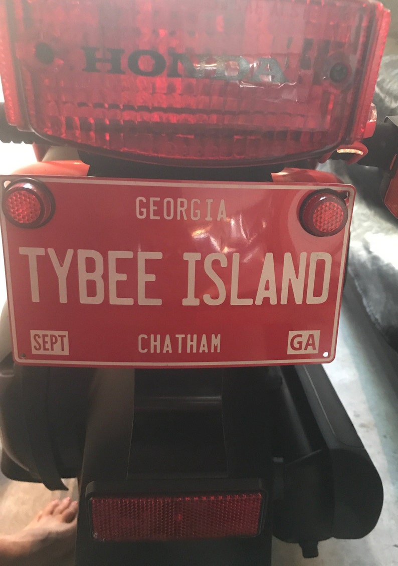 Custom Personalized Novelty License Plates for your Golf Cart, Moped, Scooter, Motorcycle or Mutant Vehicle. image 4