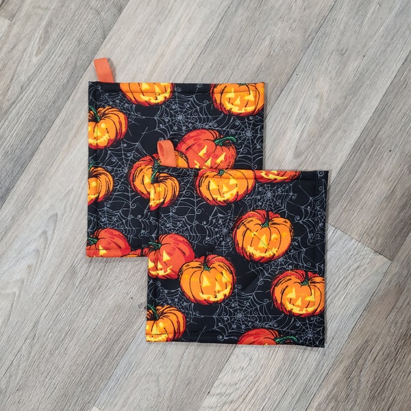 Pot Holder - Jack O Lanterns