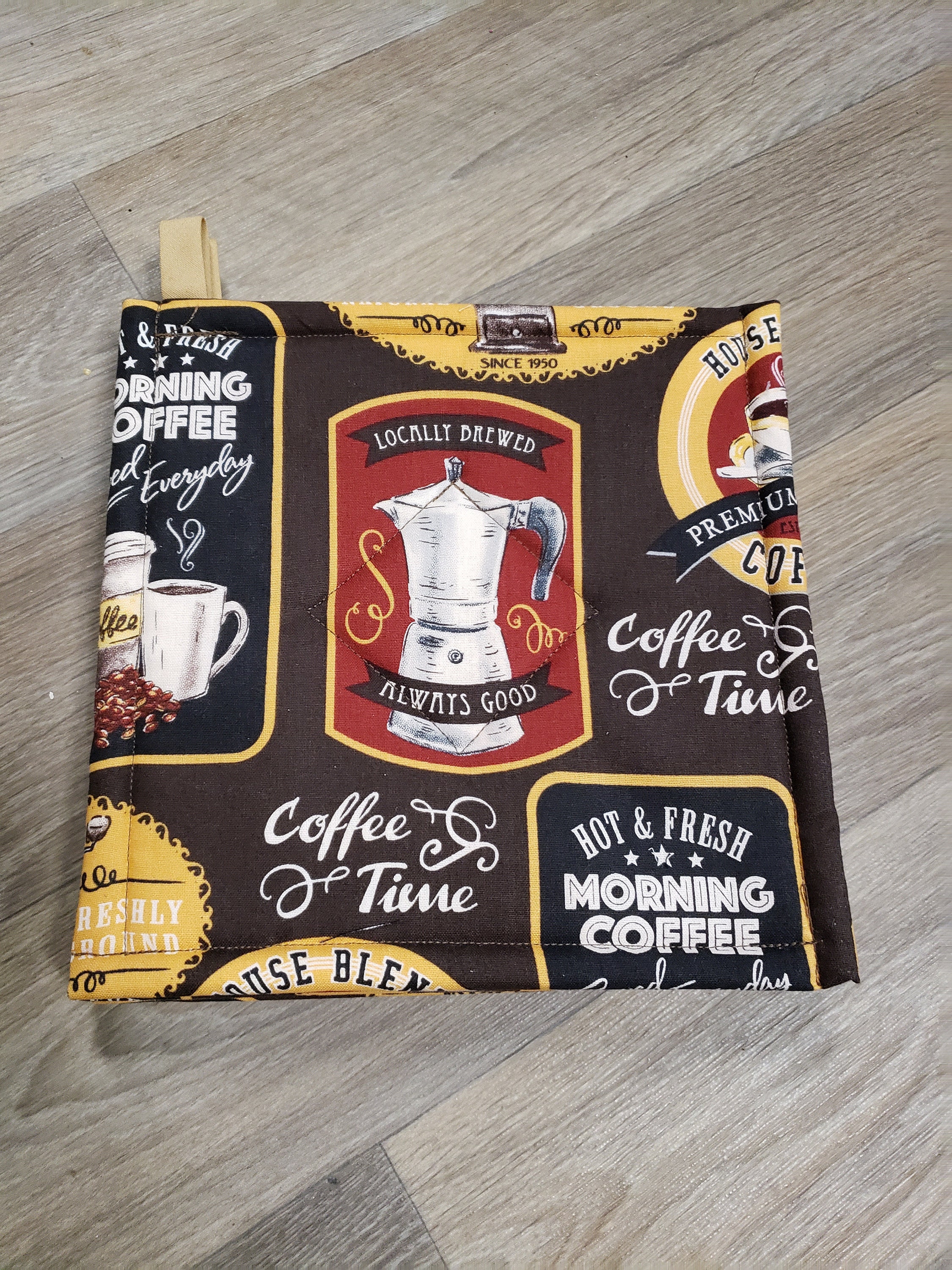 Pot Holders Coffee Etsy