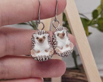 Igel Ohrringe Igel Ohrringe Tier Schmuck Geschenk