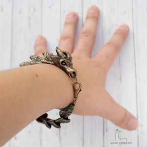 Dragon Bracelet Fantasy Jewelry Fantastic Dragons Gift image 3