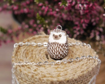 Hedgehog Charm Pendant Necklace Hedgehogs Jewelry Gift