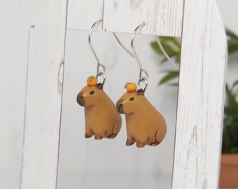 Pendientes de Carpincho Regalo de joyería de capibaras