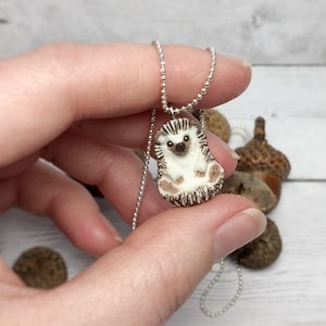 Hedgehog Pendant Necklace Charm Hedgehogs Jewelry gift