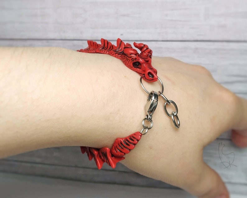 Dragon Bracelet Fantasy Jewelry Fantastic Dragons Gift 画像 5