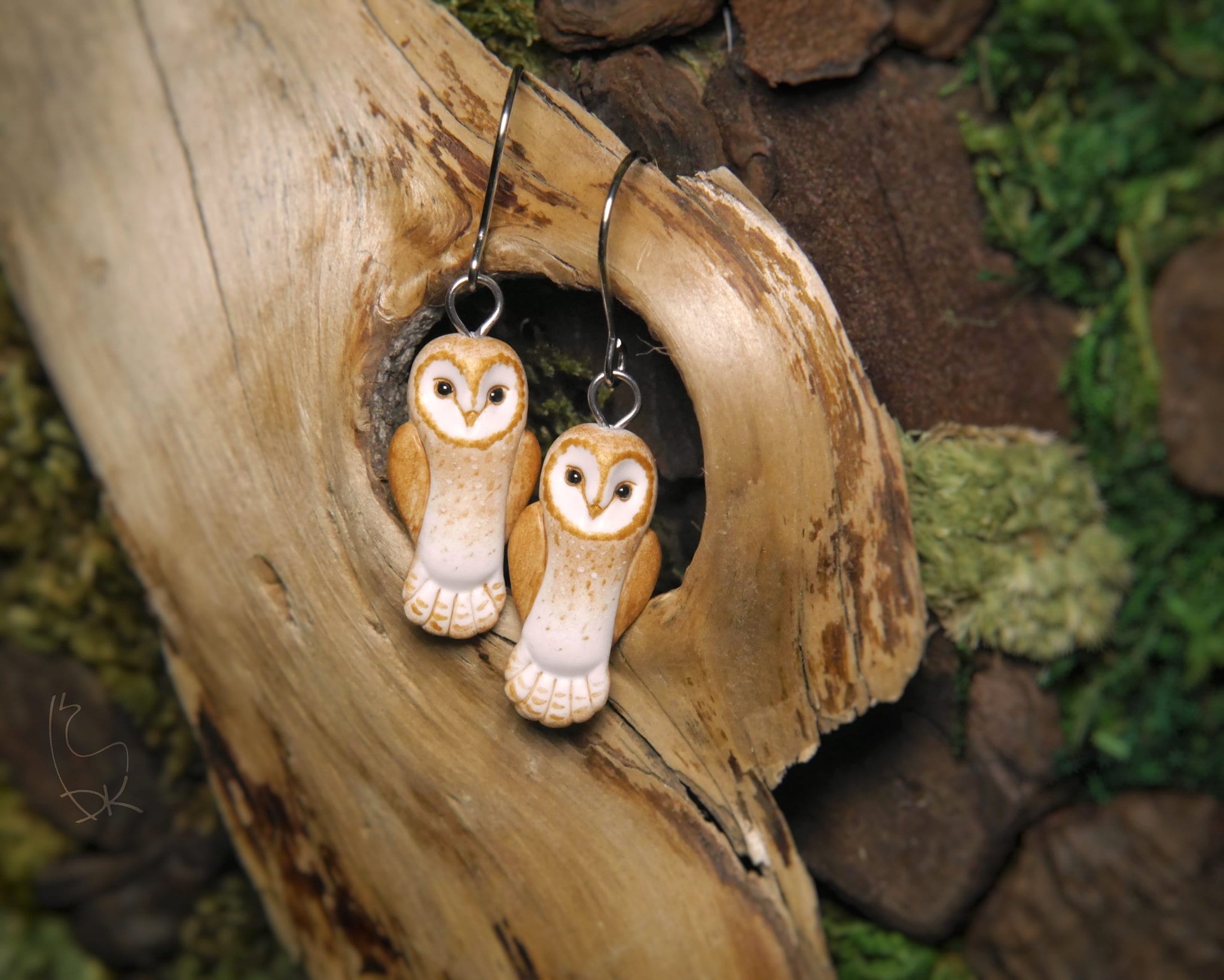Charley Harper's Barn Owl Earrings