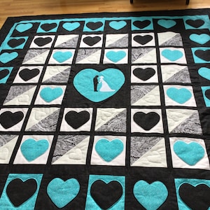 Paper copy. LOTSA HEARTS WEDDING Quilt Pattern