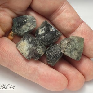 Green Fluorite Crystals: Five England Specimens