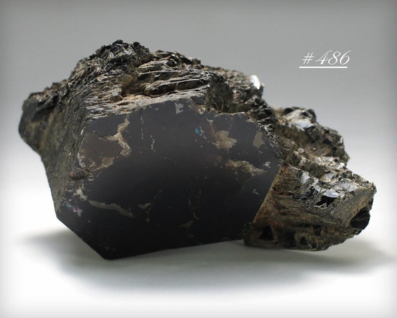 Black Shiny Natural Mineral Biotite Mica Karelia Kola Peninsula Russia Details about   207g 