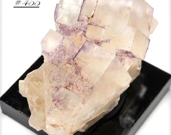 Sierra Ancha Fluorite Cube Cluster – Arizona Specimen, Purple Phantom Fluorite, Miniature Display
