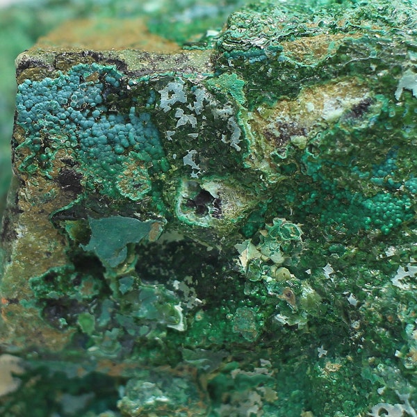 Chrysocolla - Bright, Vivid Blue and Green Chrysocolla - Arizona, USA