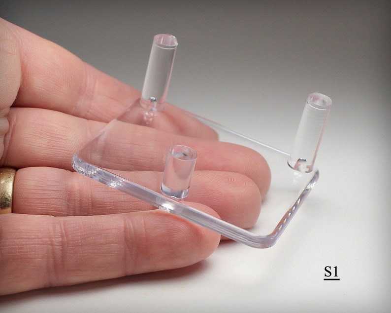Three Peg Clear Acrylic Mineral Specimen Display Stand (medium Size) - Etsy