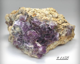 Violet Octahedral Fluorite Crystals - Skinner Lode, Arizona