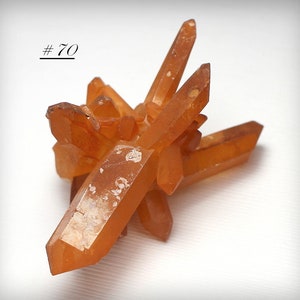 Tangerine Quartz - Aesthetic Tangerine Quartz, with Fabulous Natural Red-Orange Iron-Oxide Coating, from Brazil