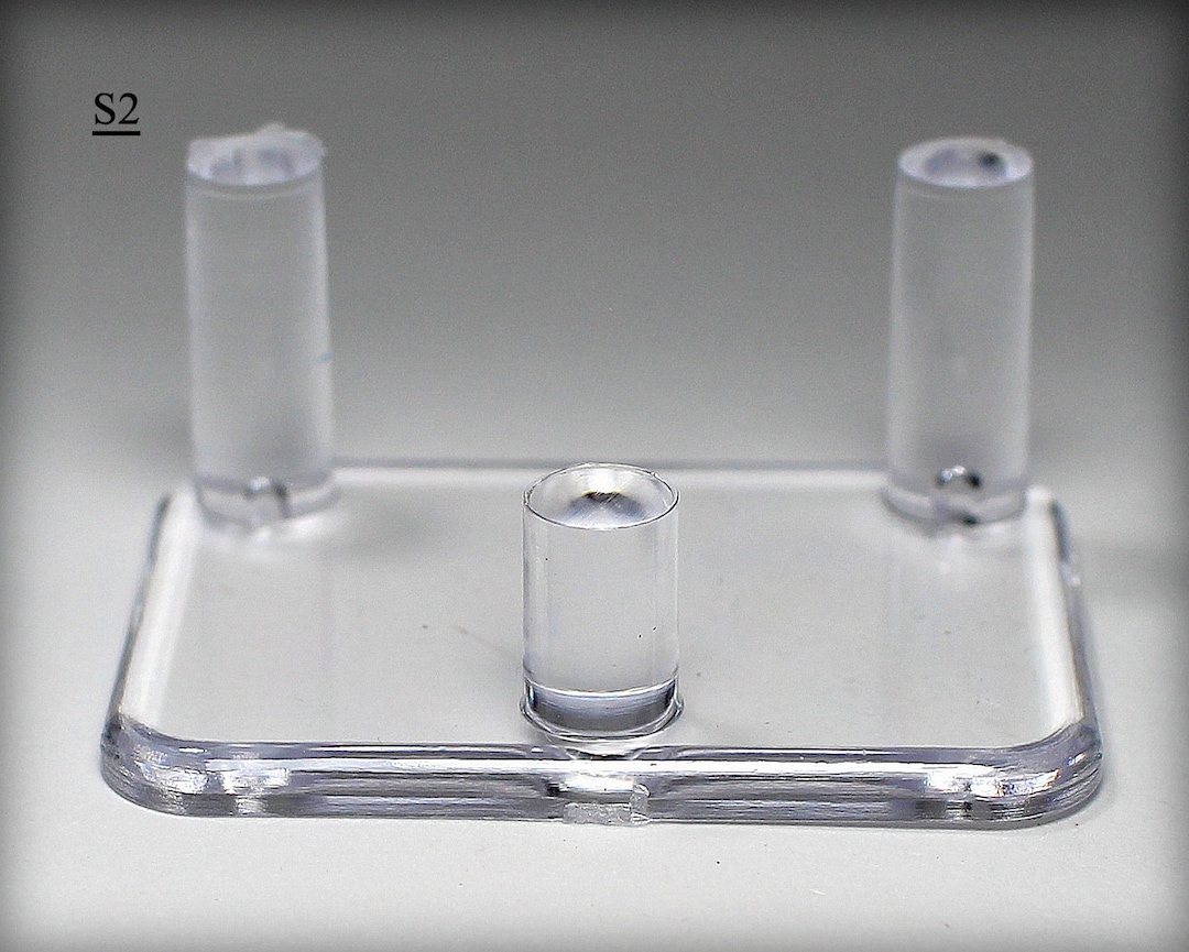 Three Peg Clear Acrylic Mineral Specimen Display Stand (small Size) - Etsy