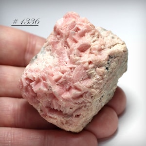 Pink Rhodochrosite Crystal Cluster: Manuelita Mine, Peru