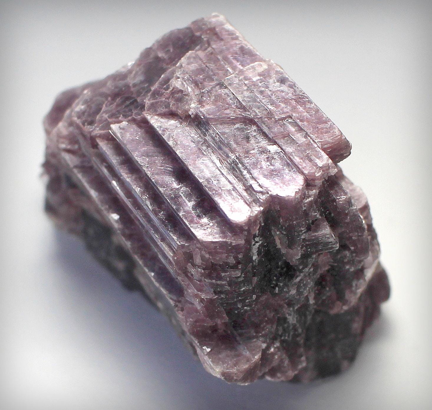Thick  Fabulous 'Book' of DEEP-Lavender Lepidolite Mica Crystals, from Minas Gerais, Brazil