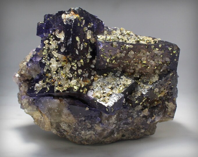 Caveinrock Fluorite Illinois Bicolor Fluorite With Doubleterminated